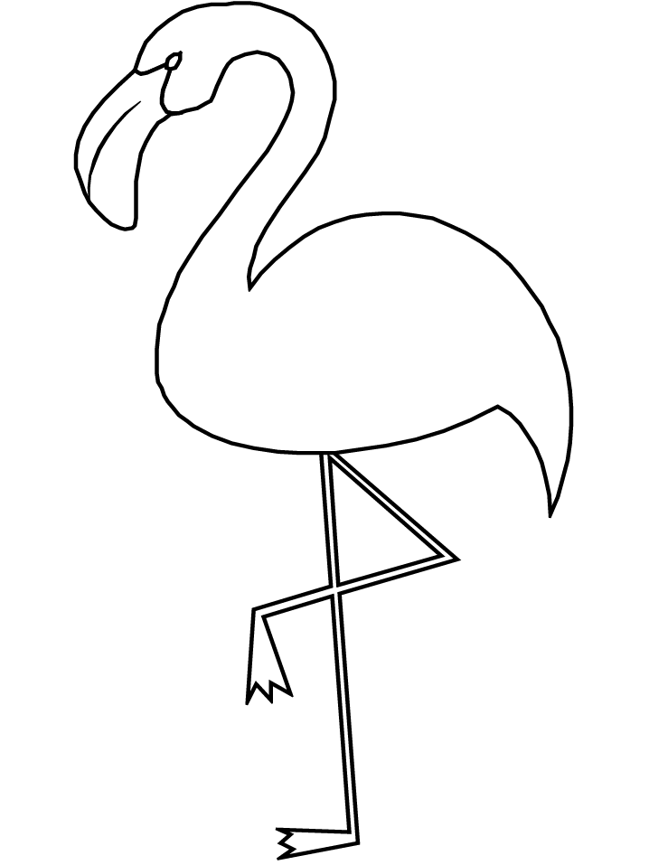 Flamingos Coloring Pages To Kids