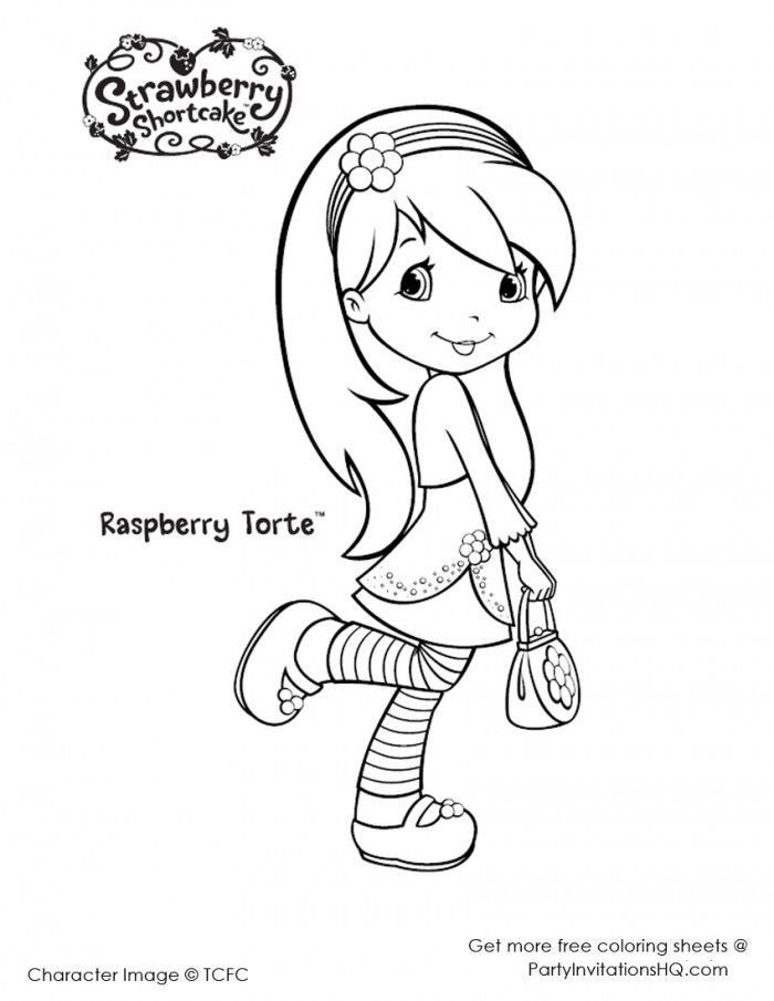 Strawberry Shortcake Characters Coloring Pages