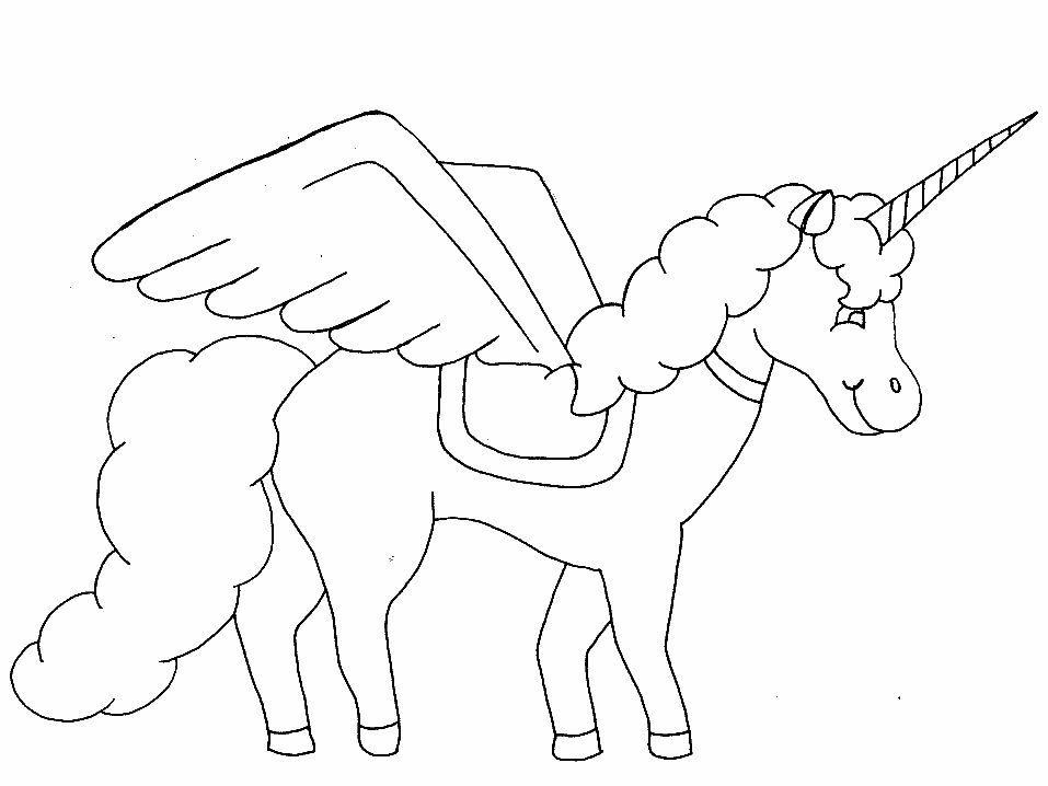 UNICORNS Colouring Pages (page 2)
