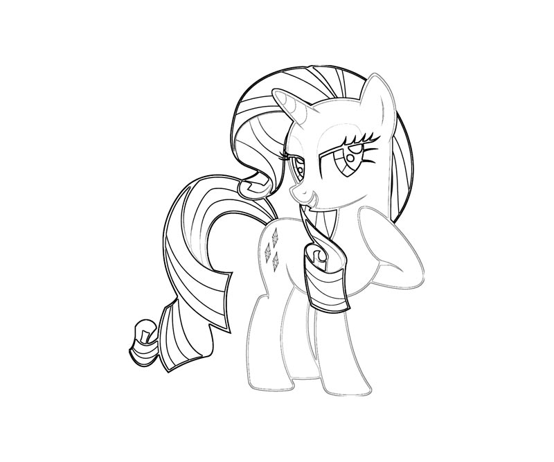 9 Rarity Coloring Page
