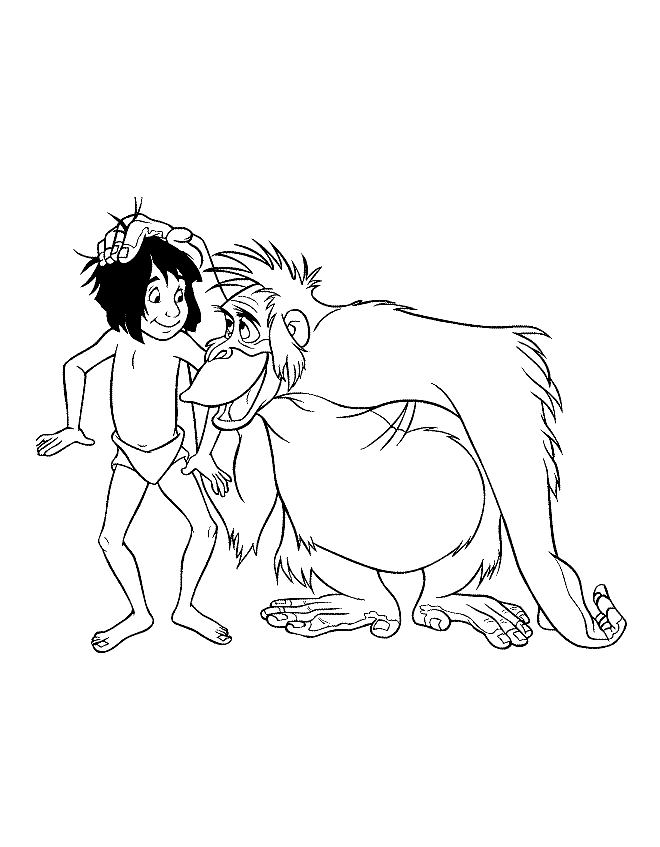 Jungle Book Coloring Pages King Louie Home