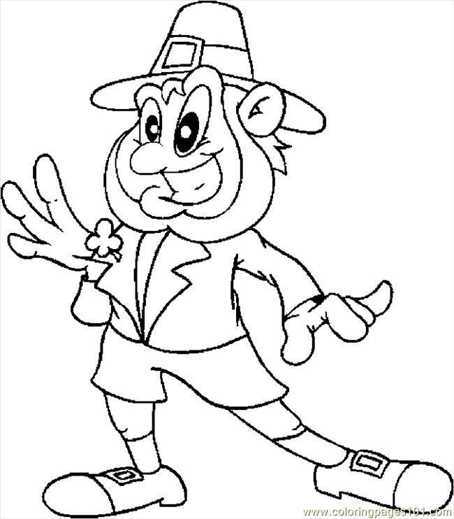 Coloring Pages Leprechaun 20 (Holidays > St. Patrick's Day) - free 