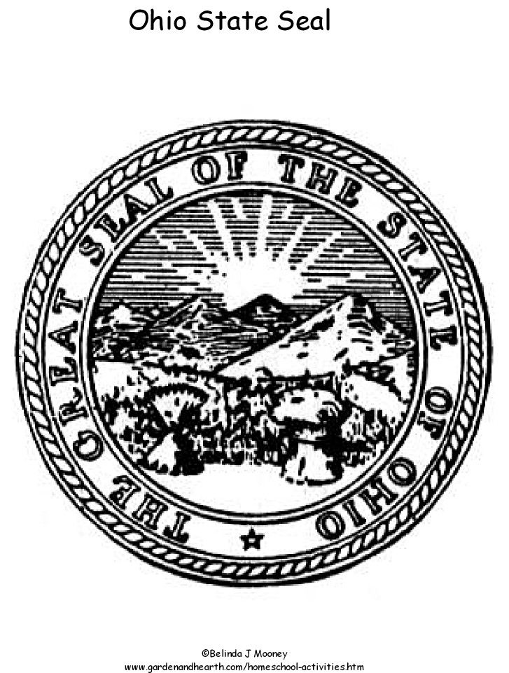ohio state seal coloring pages - photo #2