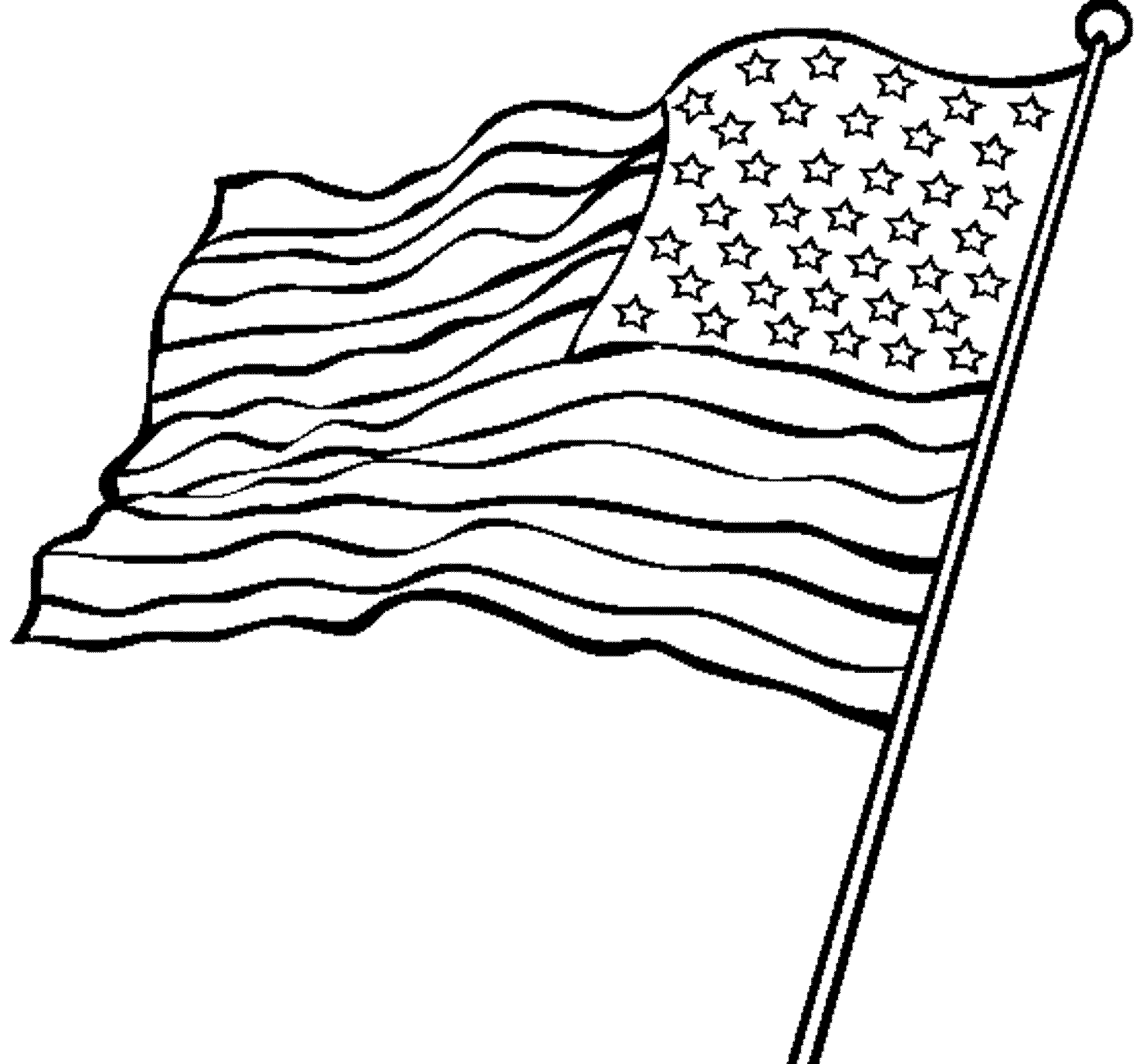 Original American Flag Coloring Page Coloring Home