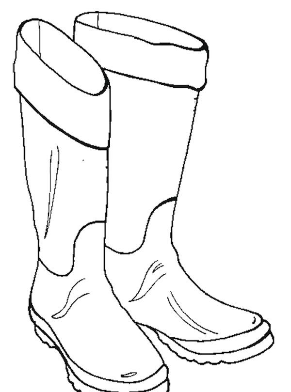 Snow Boots For Girl oloring Page | Coloring pages | Pinterest ...