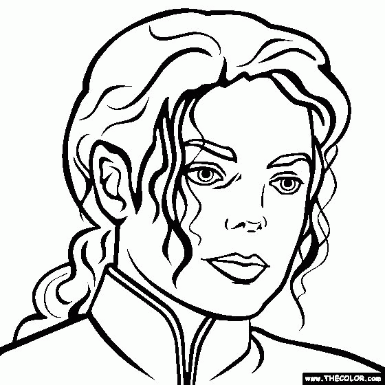 Michael Jackson Coloring Page Coloring Home