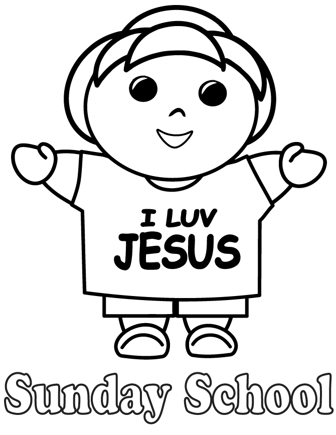 sunday school lesson printable coloring pages