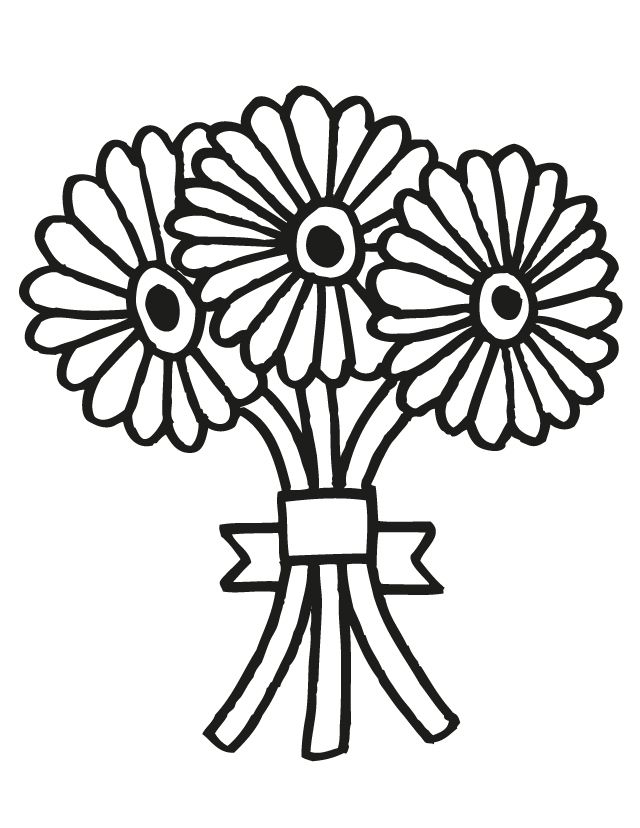 flower-bouquet-coloring-pages | Free Coloring Pages on Masivy World