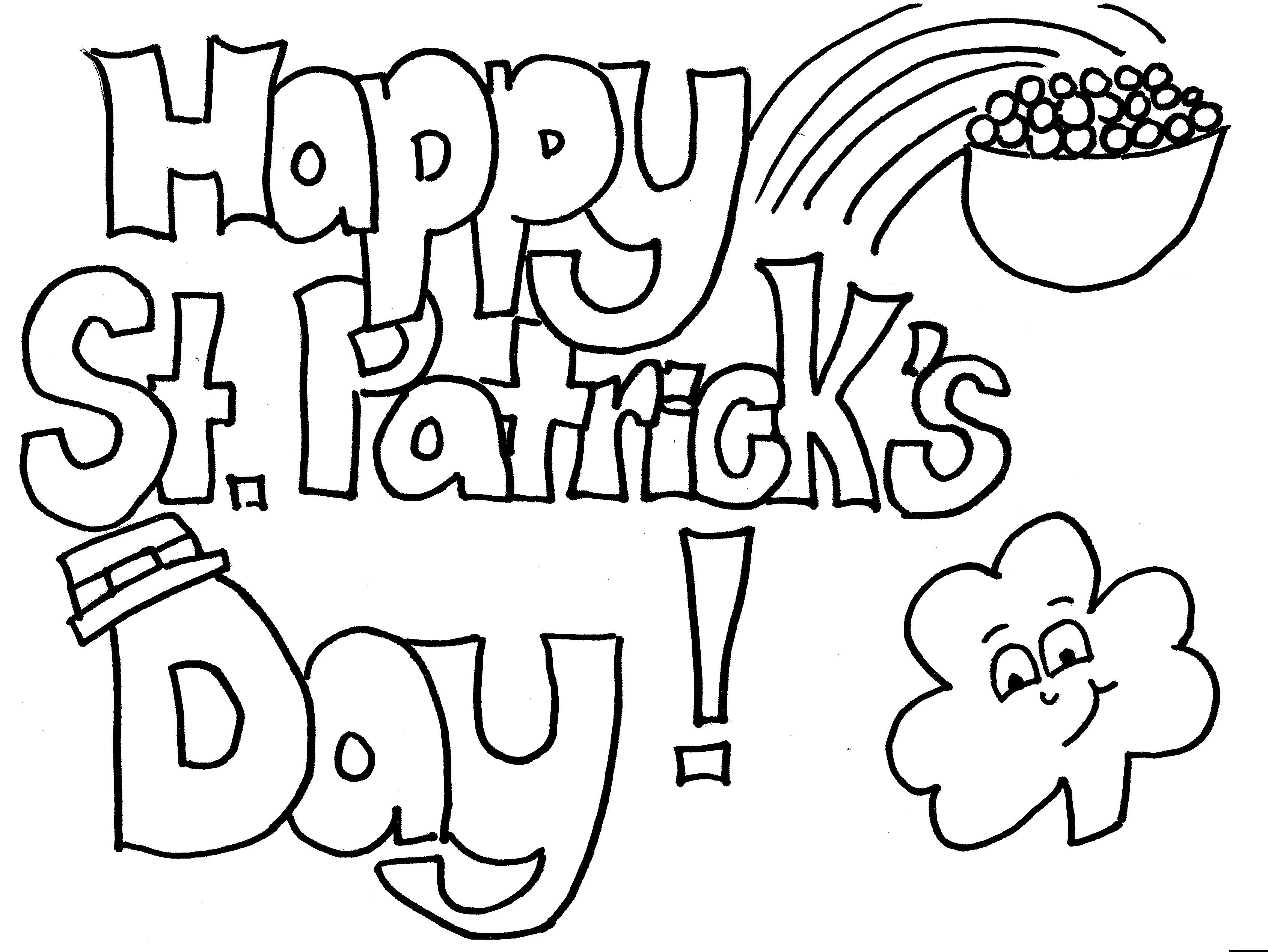 St. Patricks Day Coloring Pages - Dr. Odd