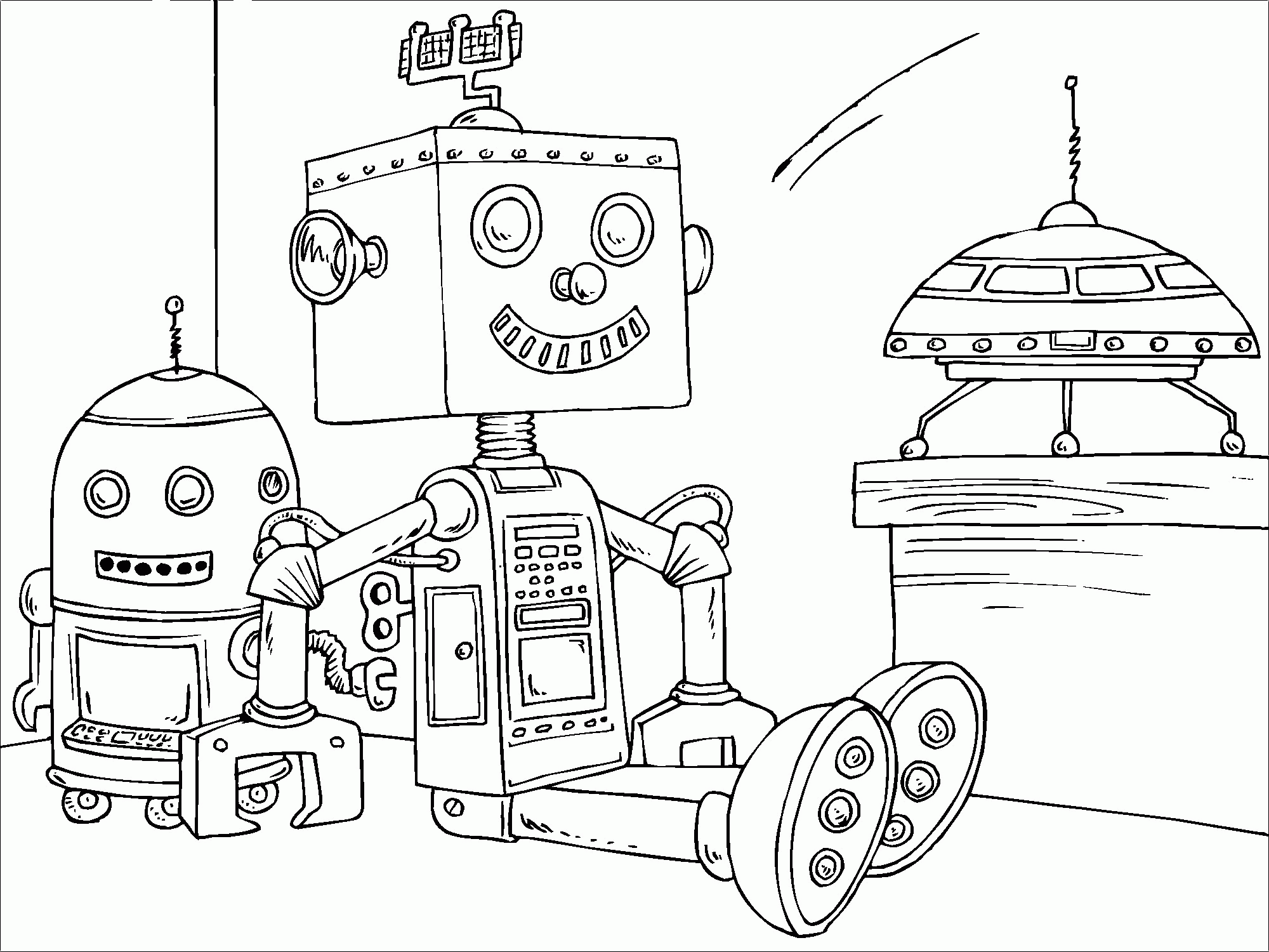 Coloring Pages Of Robots To Print - Coloring Home