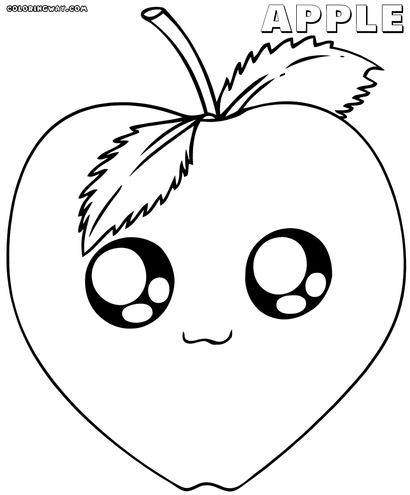 Kawaii food coloring pages | Coloring pages to download and print