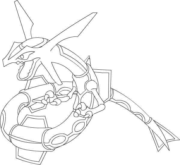 11 Images of Mega Pokemon Rayquaza Coloring Pages - Pokemon ...