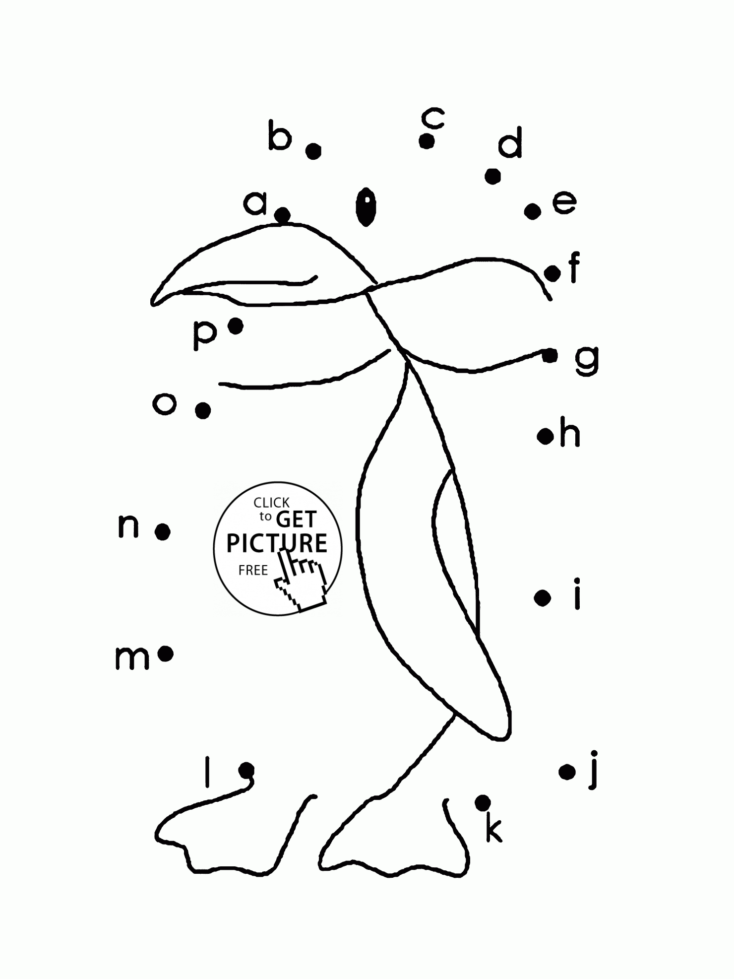 Penguin Connect the Dots coloring pages for preschoolers, dot to ...