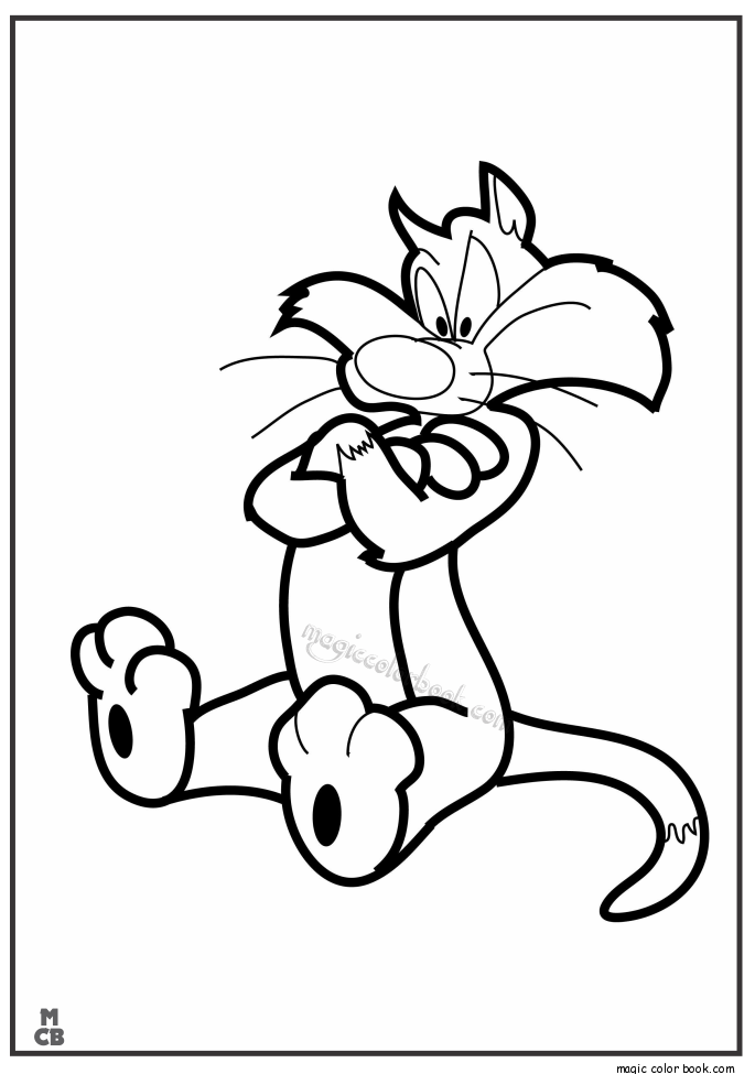 Tweety Bird Sylvester Coloring Pages 11