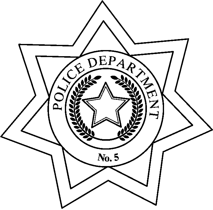 police badge coloring pages for kids - photo #13