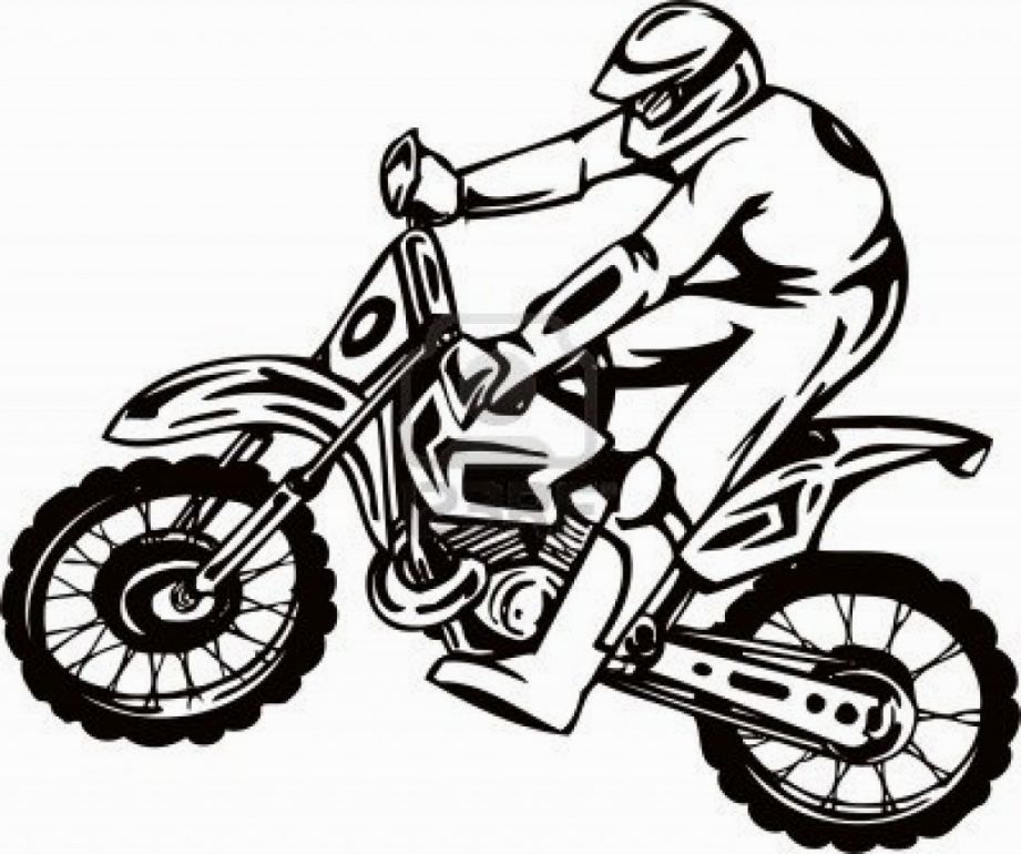 Of Dirt Bikes - Coloring Pages for Kids and for Adults