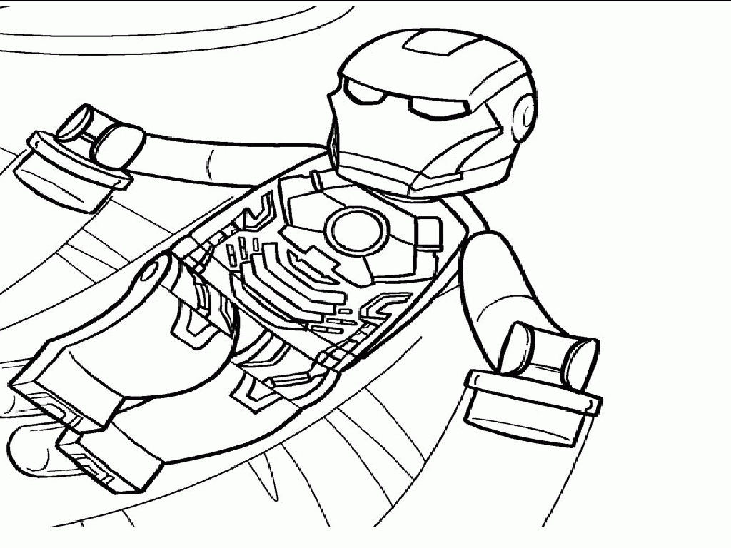 Lego Superheroes Coloring Pages Iron Man | Best Coloring Page Site