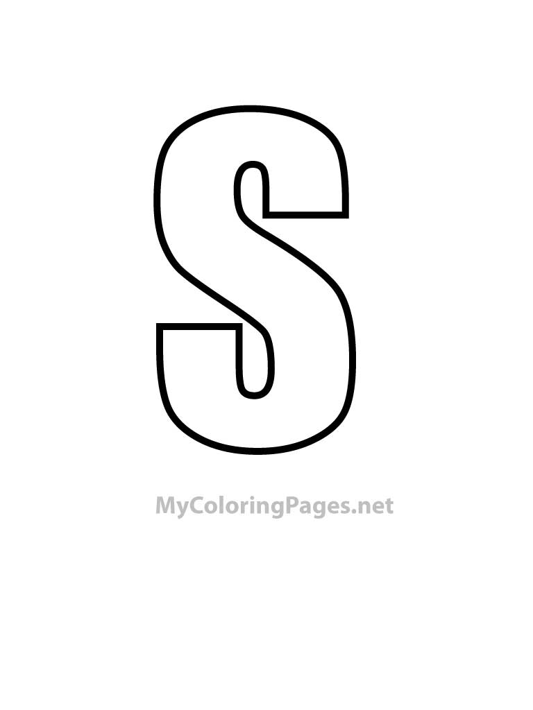 Coloring Pages Letter S Coloring Home