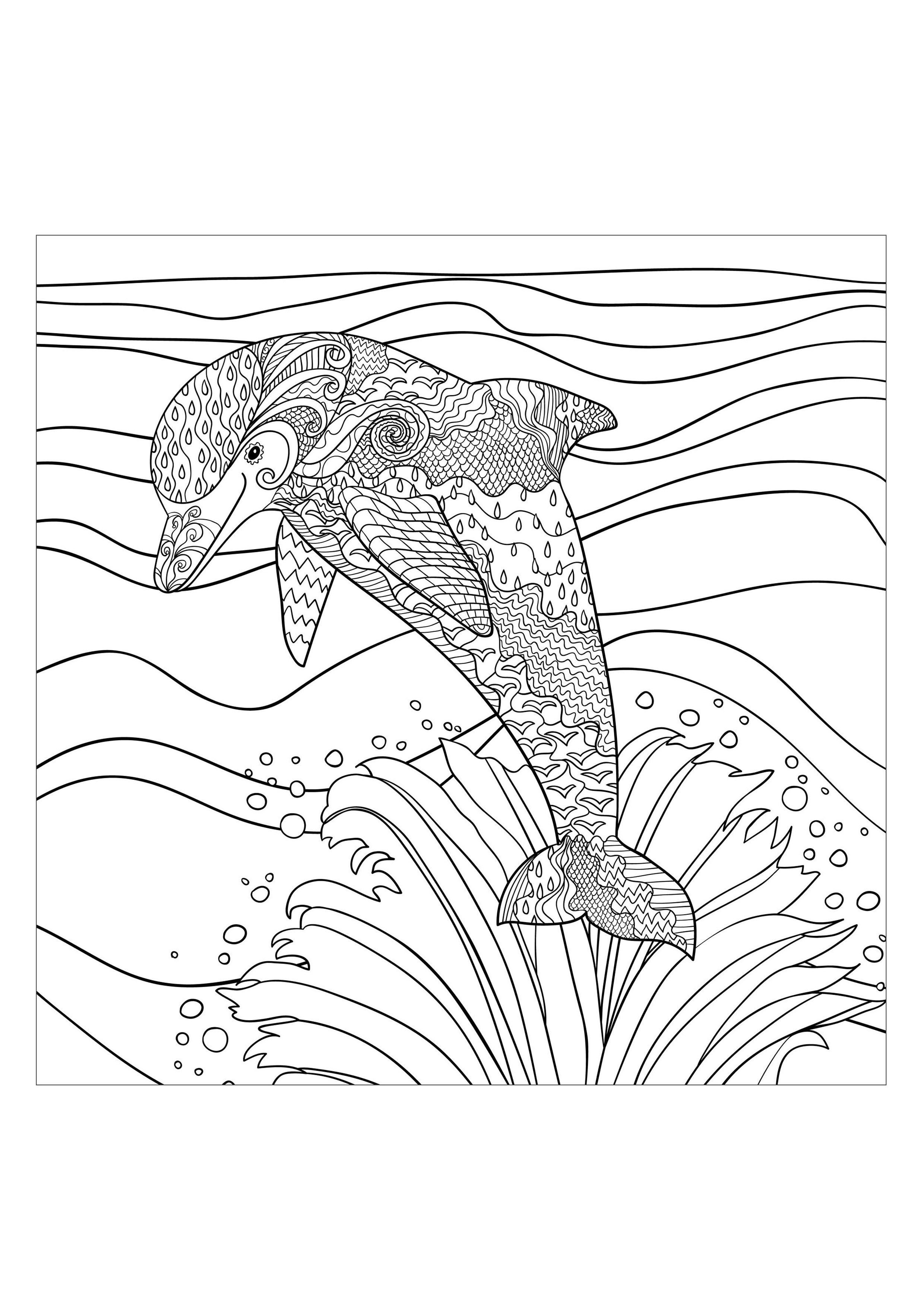 Water worlds - Coloring Pages for adults : coloring-page-adults ...