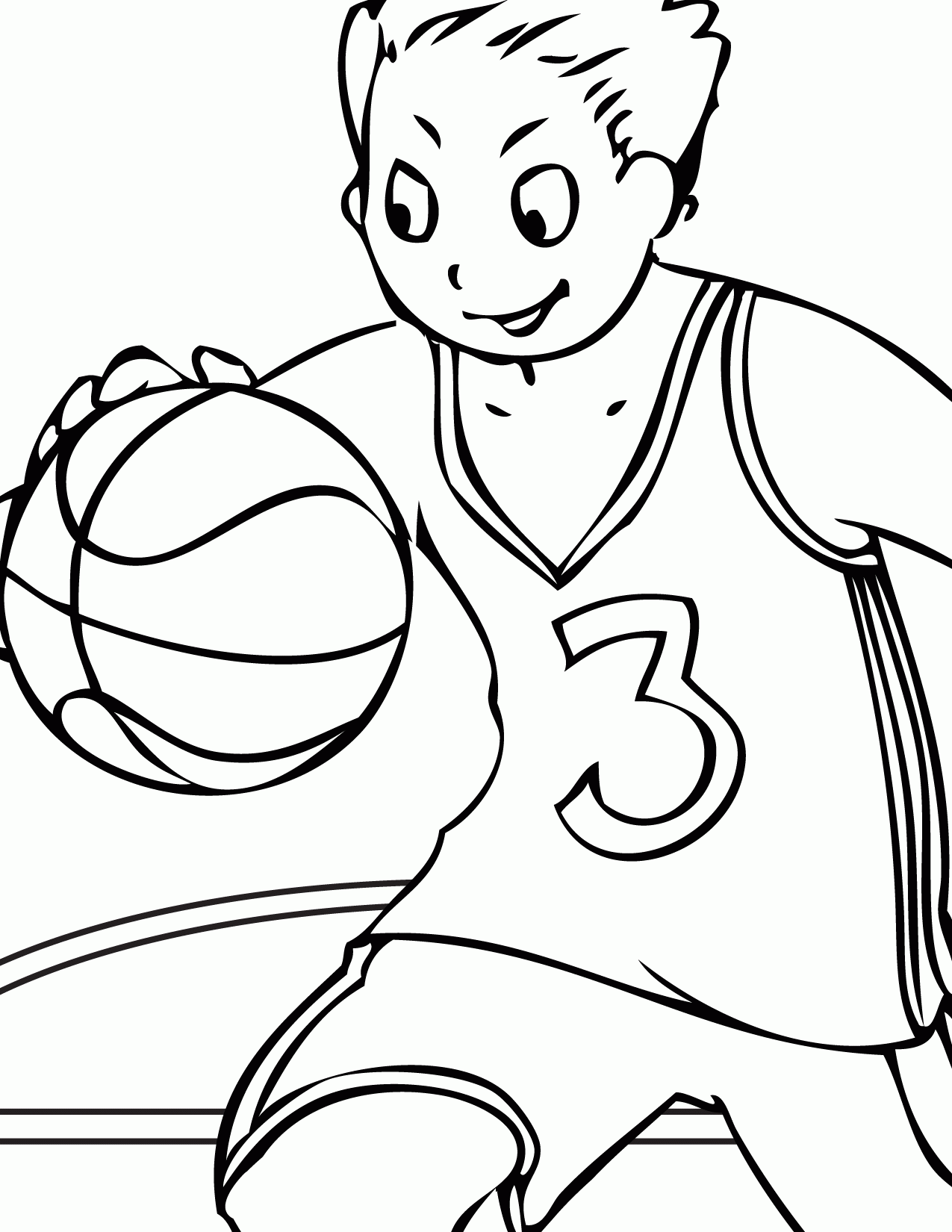Coloring Pages Of Kids Playing Sports - Coloring Home