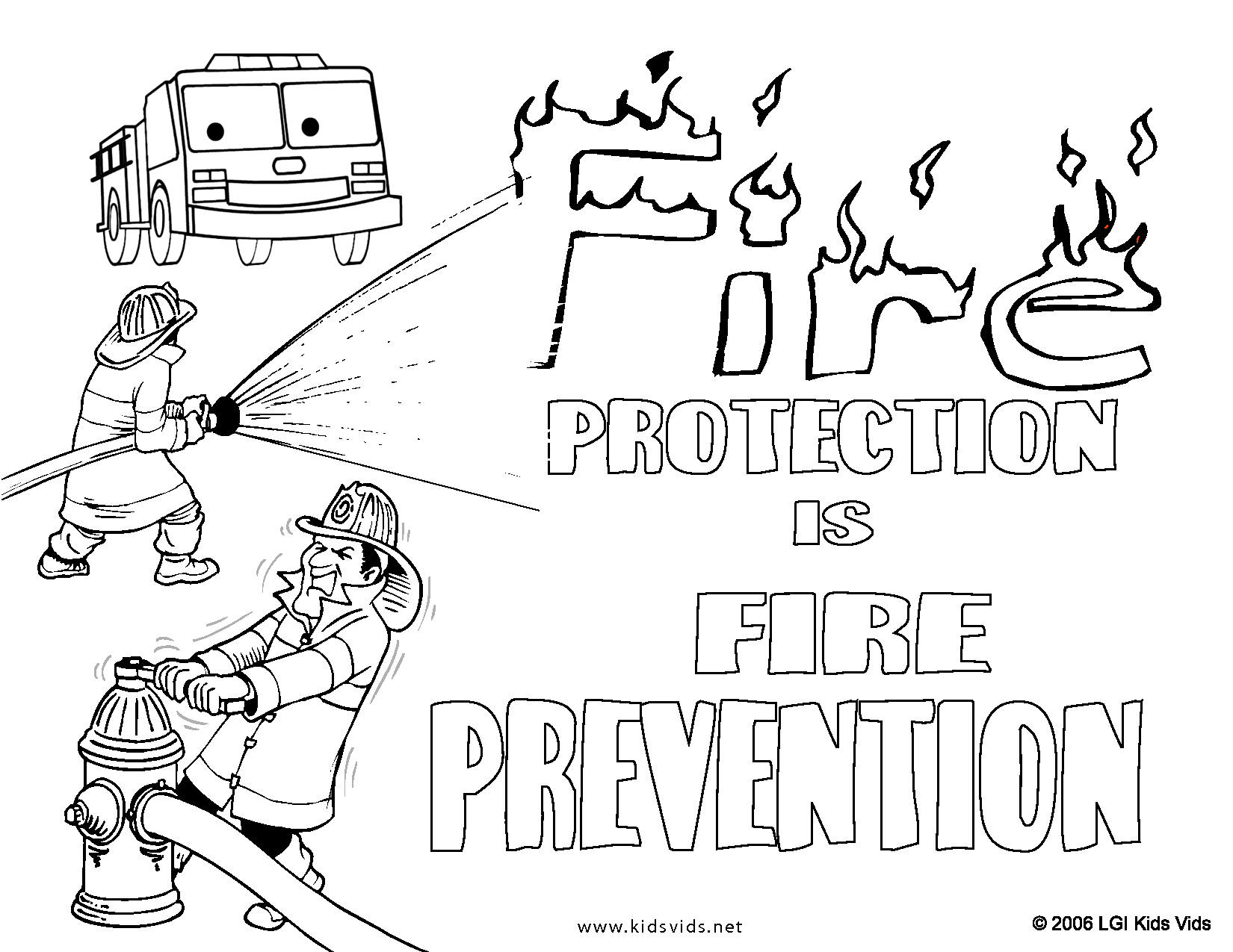 fire safety coloring page. coloring pages. fire safety maze. fire ...