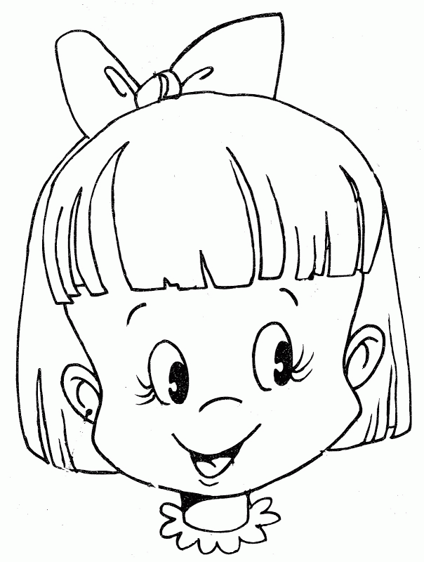 Girl Face Coloring Pages Home Barbie Faces Ages Head