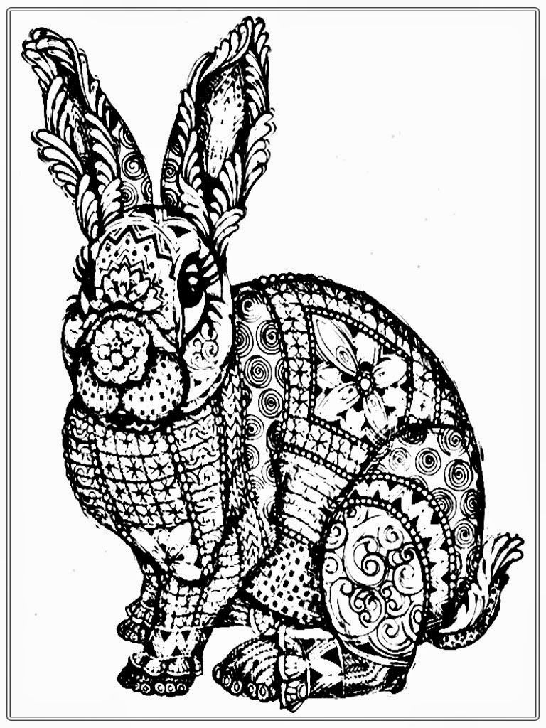 coloring adults easter printable bunny popular