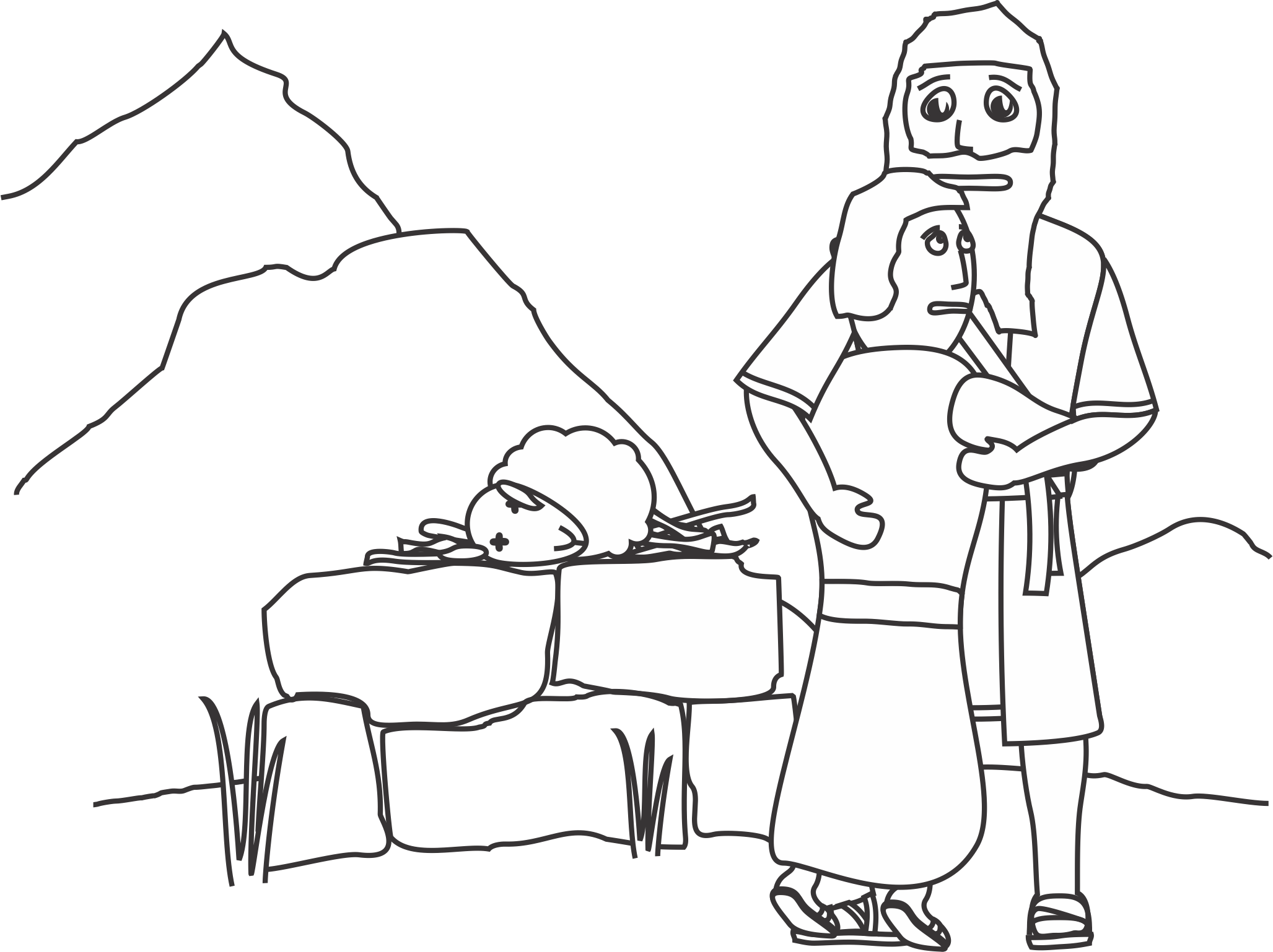 Abraham and Lot Coloring Page | Our Bible Coloring Pages ...