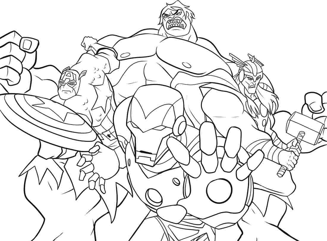 Marvel Characters - Coloring Pages for Kids and for Adults