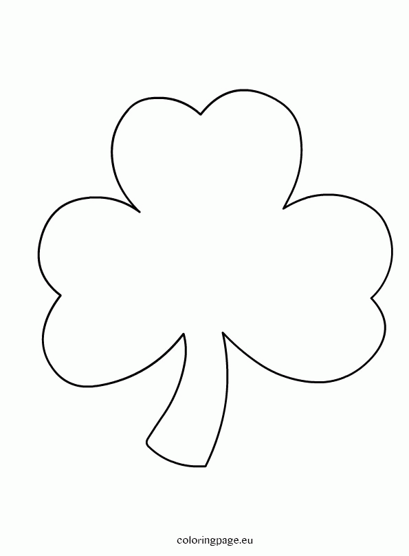 Free Printable Shamrock Coloring Pages / Free Irish Coloring Pages