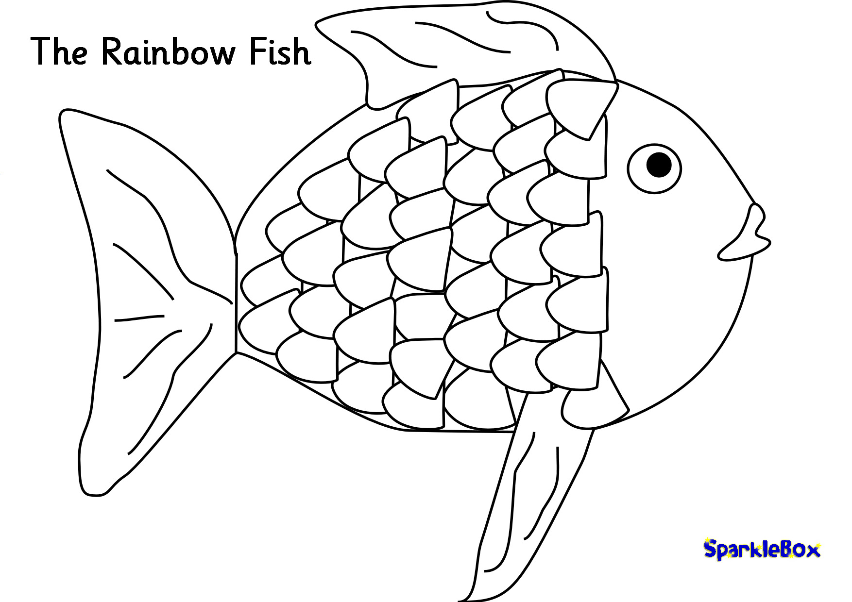 Rainbow Fish Coloring Page | haeadvrlistscom
