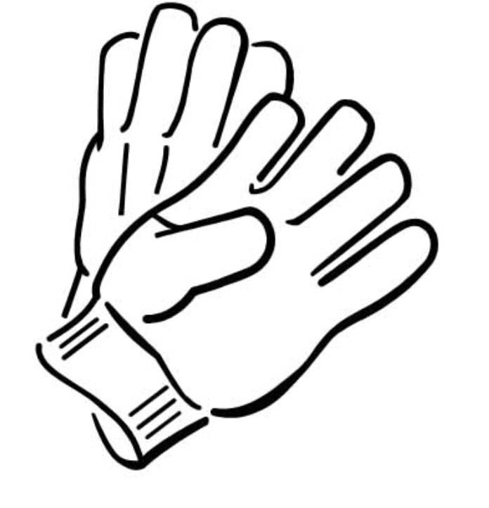 Print Gloves Winter Clothes Coloring Page or Download Gloves ...