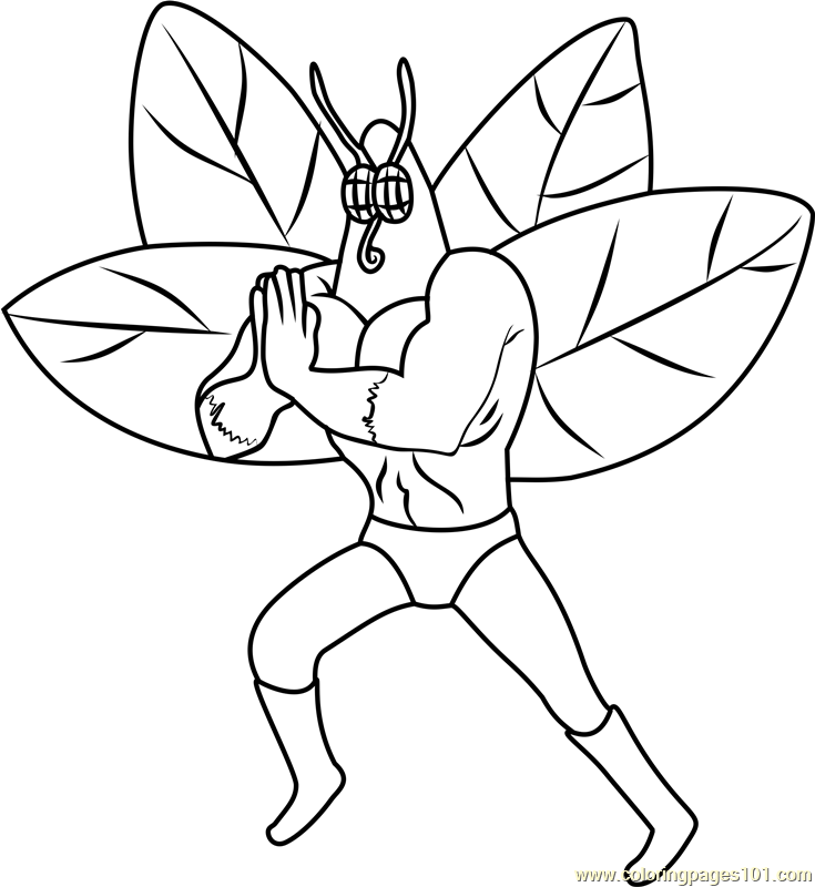 The Moth Coloring Page - Free SpongeBob SquarePants Coloring Pages :  ColoringPages101.com