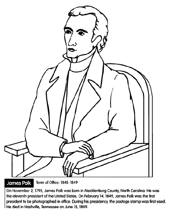 U.S. President James Polk | crayola.ca