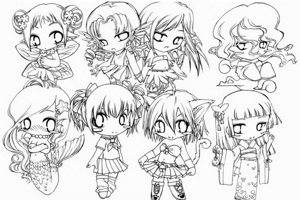 Disney Chibi Coloring Pages - High Quality Coloring Pages