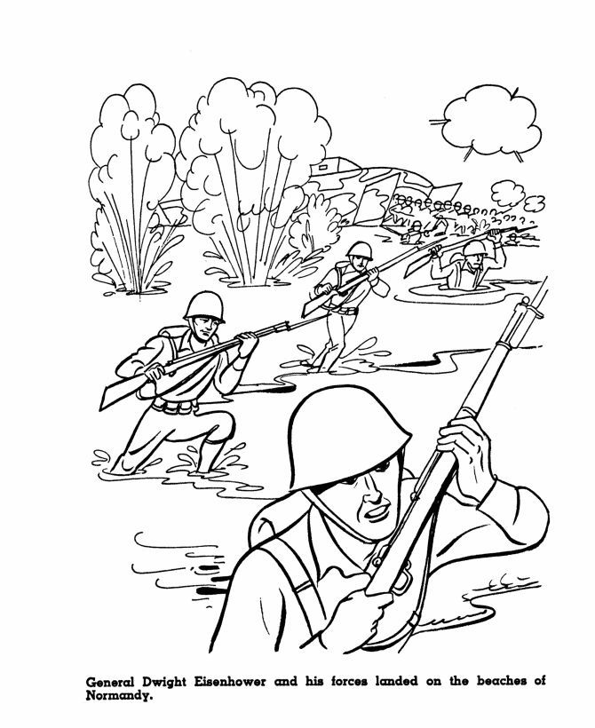 D-Day coloring page | World War II Educational Resources for Kids ...