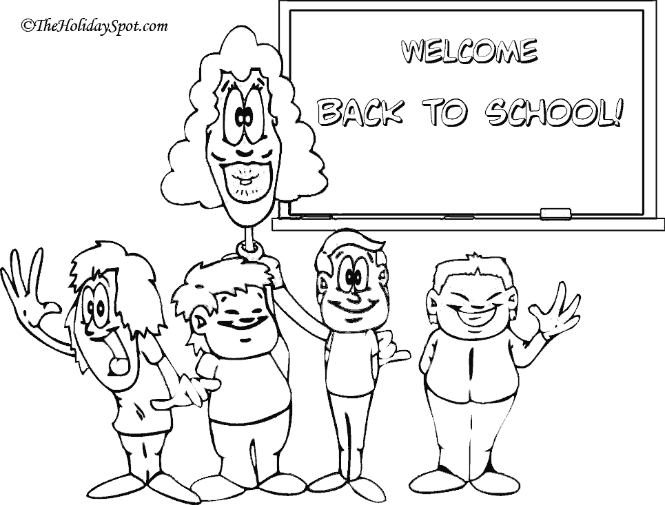 back to school coloring book