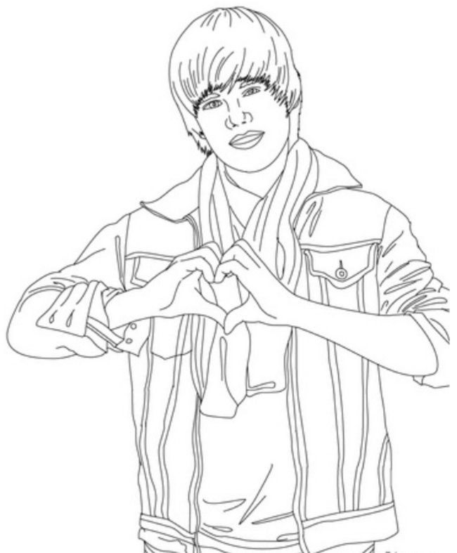 Printable Justin Bieber personality Coloring Pages | Coloring Pages