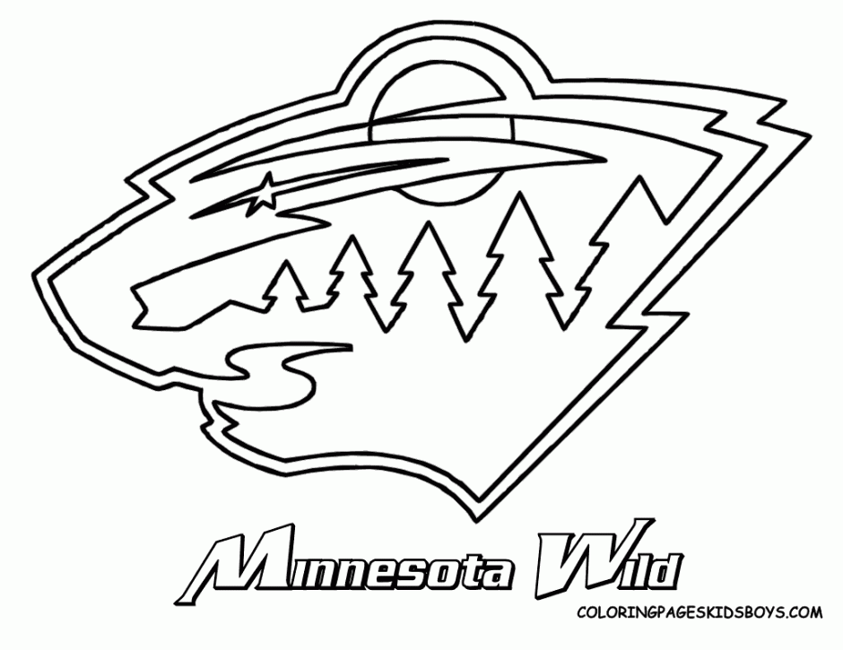 Nhl Logo Coloring Pages Coloring Home