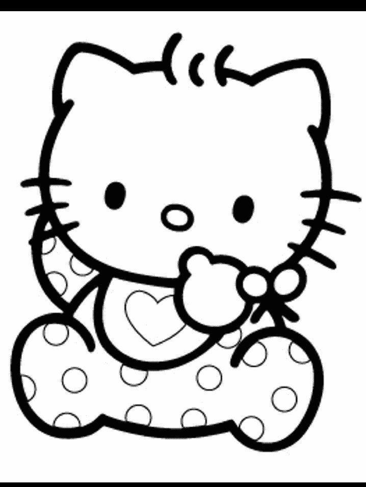 Pin Tags Desenhos Para Pintar Hello Kitty Colorir