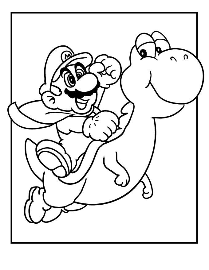 Super Mario Coloring Sheets