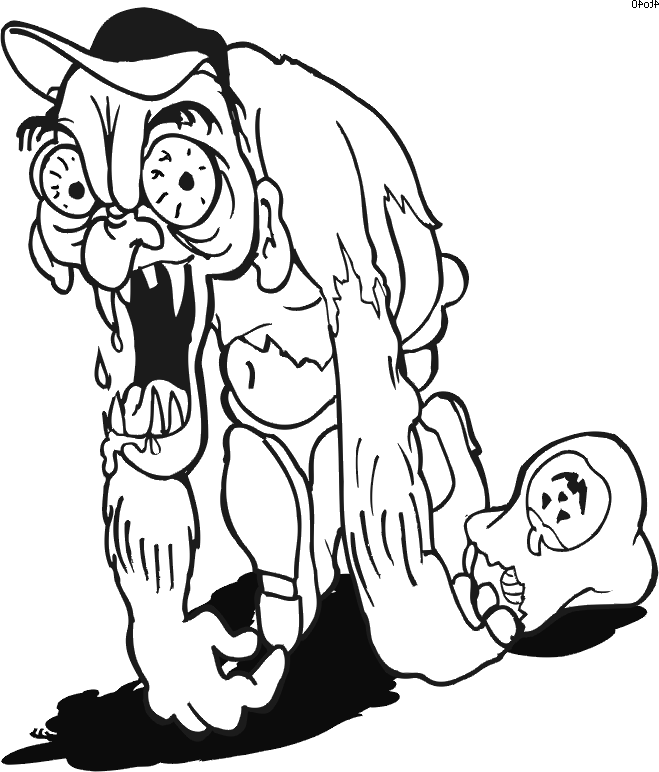 The Zombie Ghost Coloring Pages - Ghost Cartoon Cartoon Coloring 