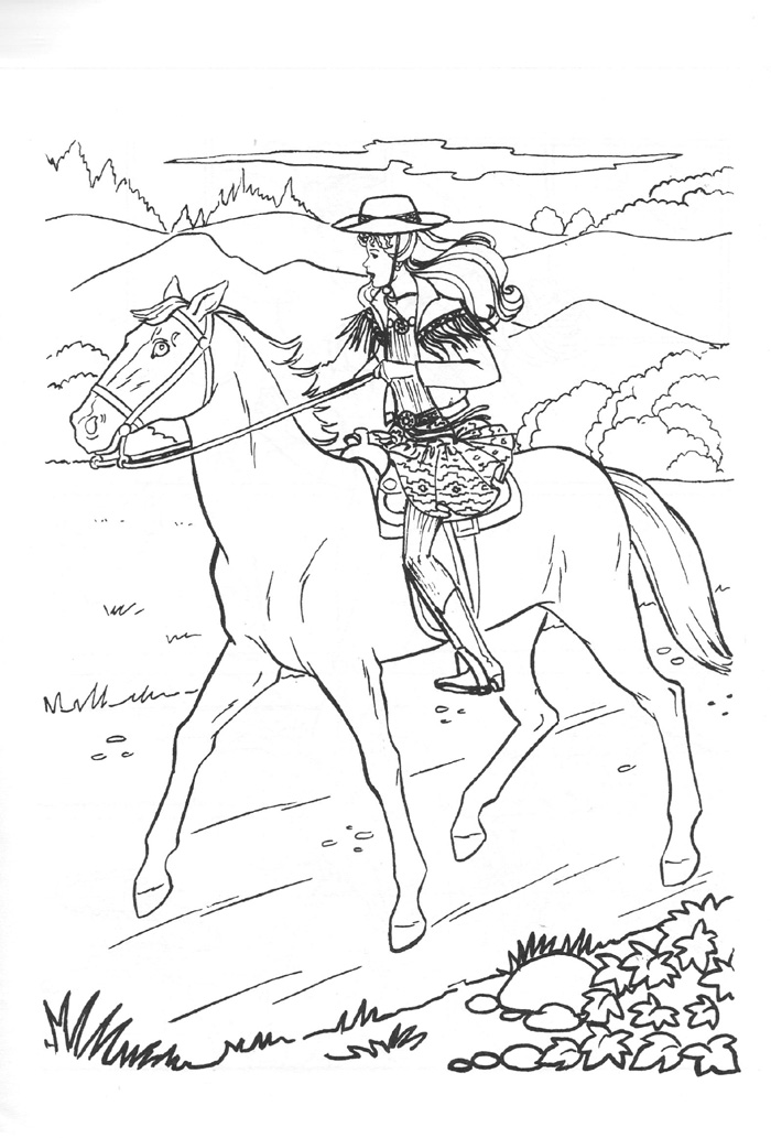 Barbie Horse Coloring Pages - Coloring Home