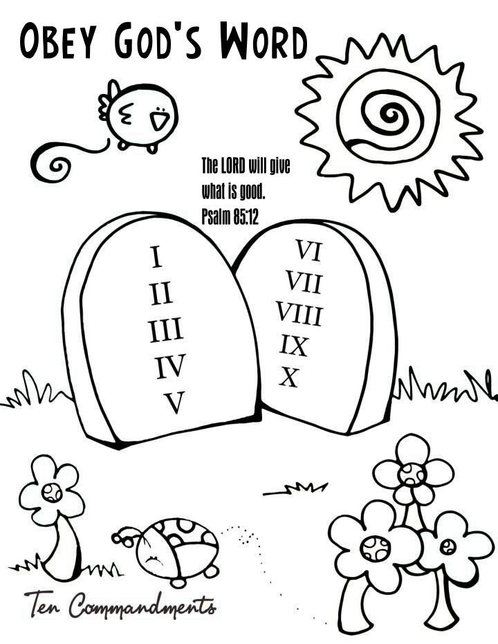 10 Commandment Coloring Pages 117 | Free Printable Coloring Pages