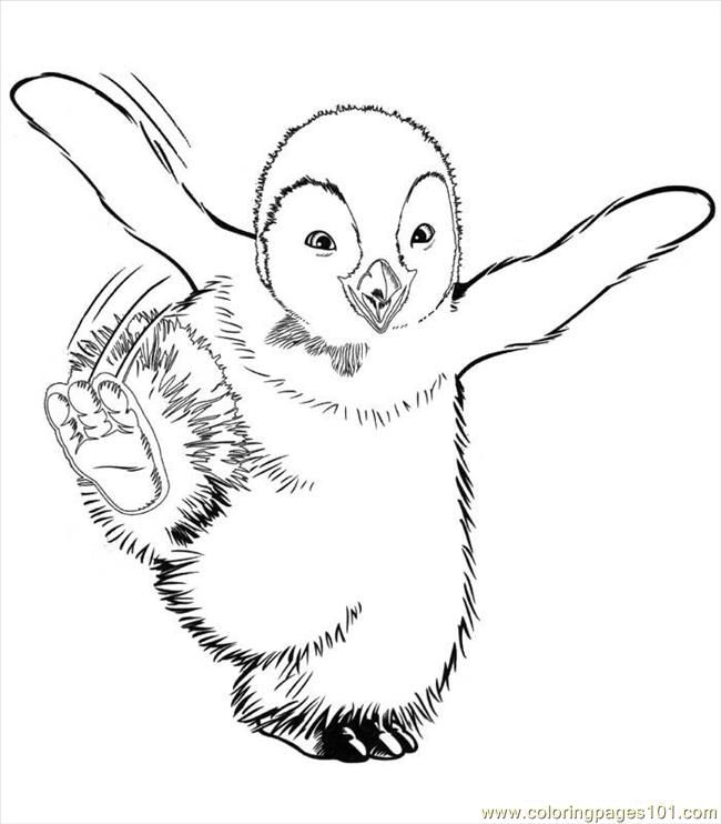 HAPPY FEET Colouring Pages