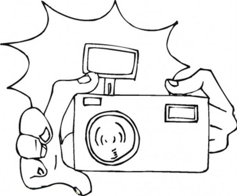 Camera Coloring Page Coloring Home