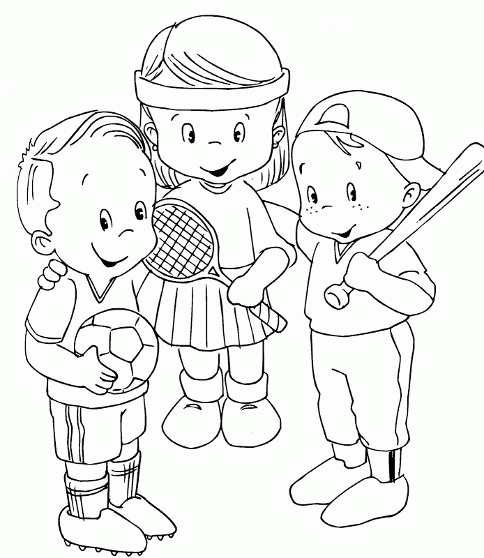 sport coloring pages for kids colour page sports