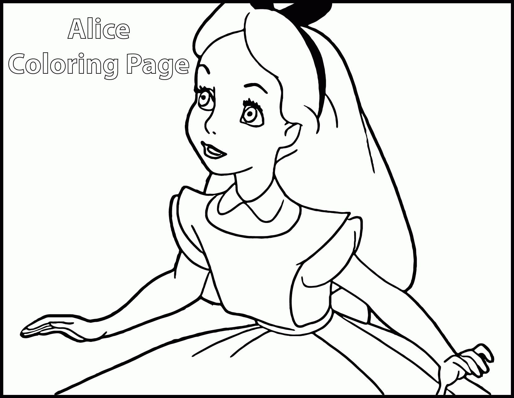 Alice In Wonderland Coloring Pages | Wecoloringpage