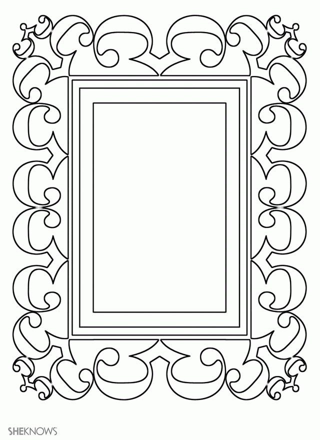 Craft templates for kids: Picture Frame 1