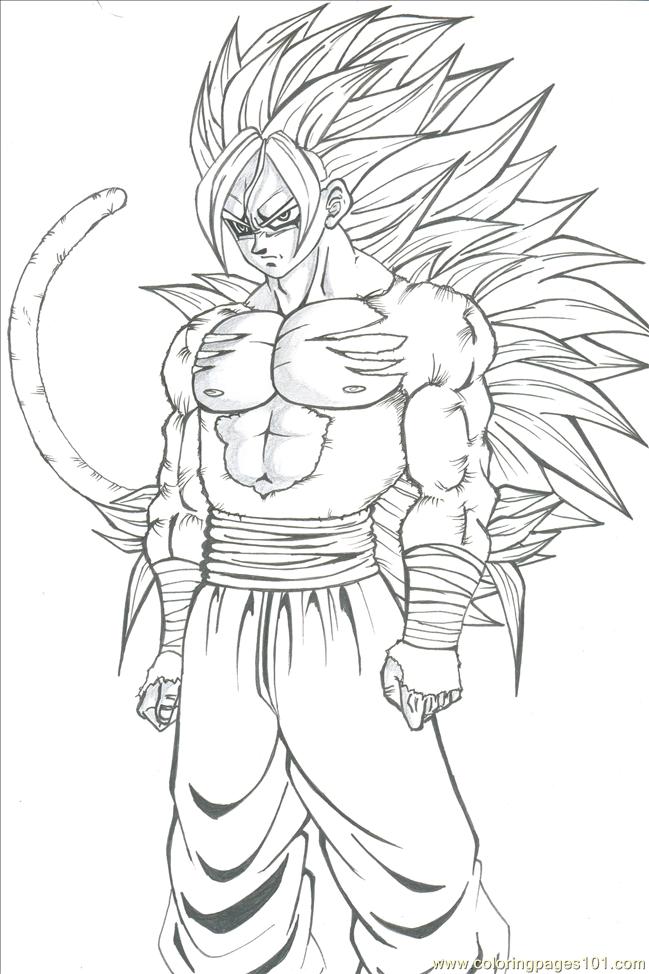 Ssj Goku Coloring Pages Coloring Home